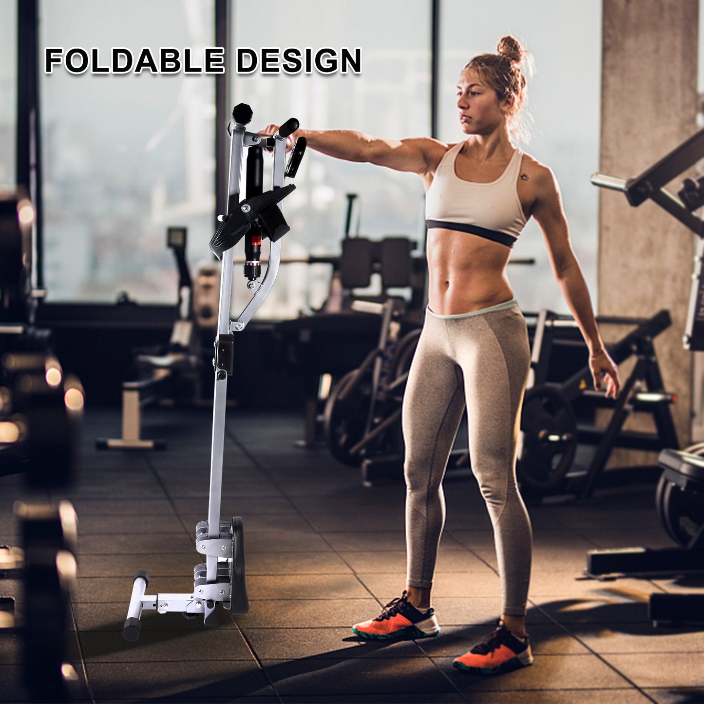 YSSOA Fitness Rowing Machine with 12 Levels of Adjustable Resistance