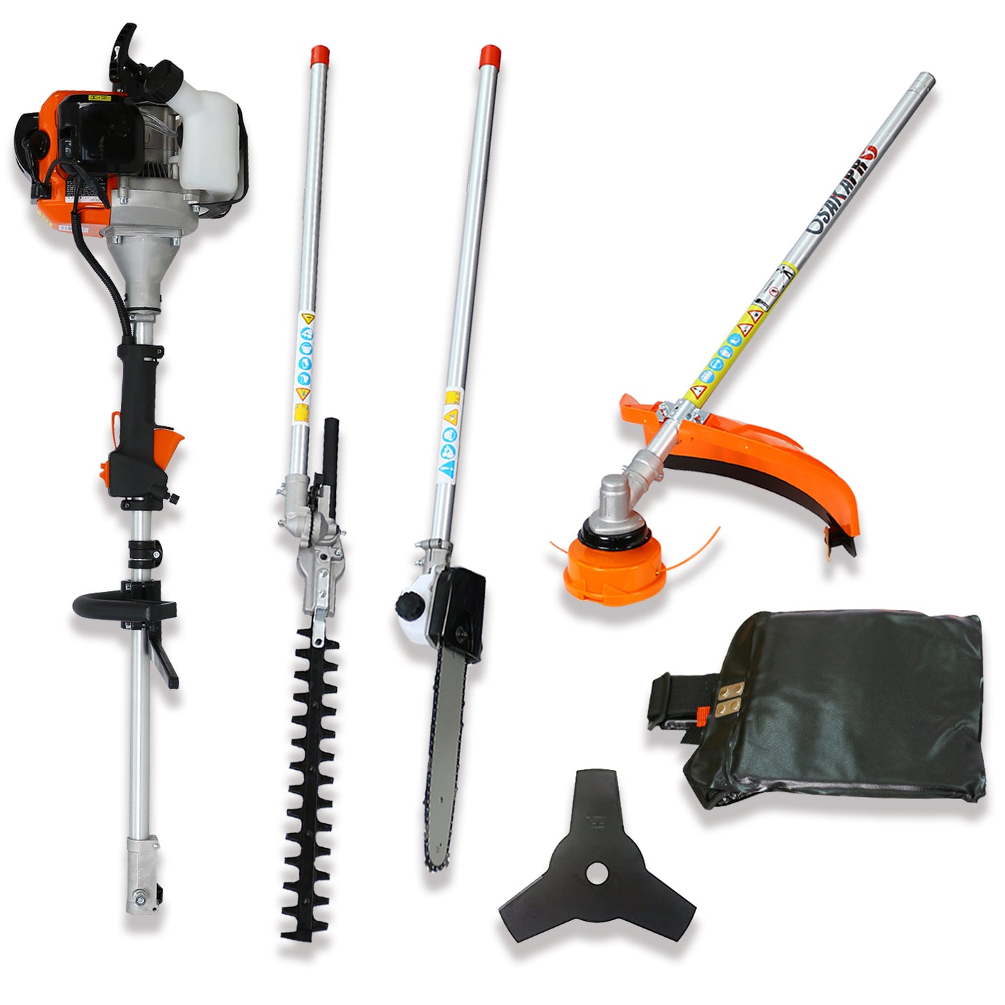 4 in 1 Multi-Functional Trimming Tool, 56CC 2-Cycle Garden Tool System EPA Compliant