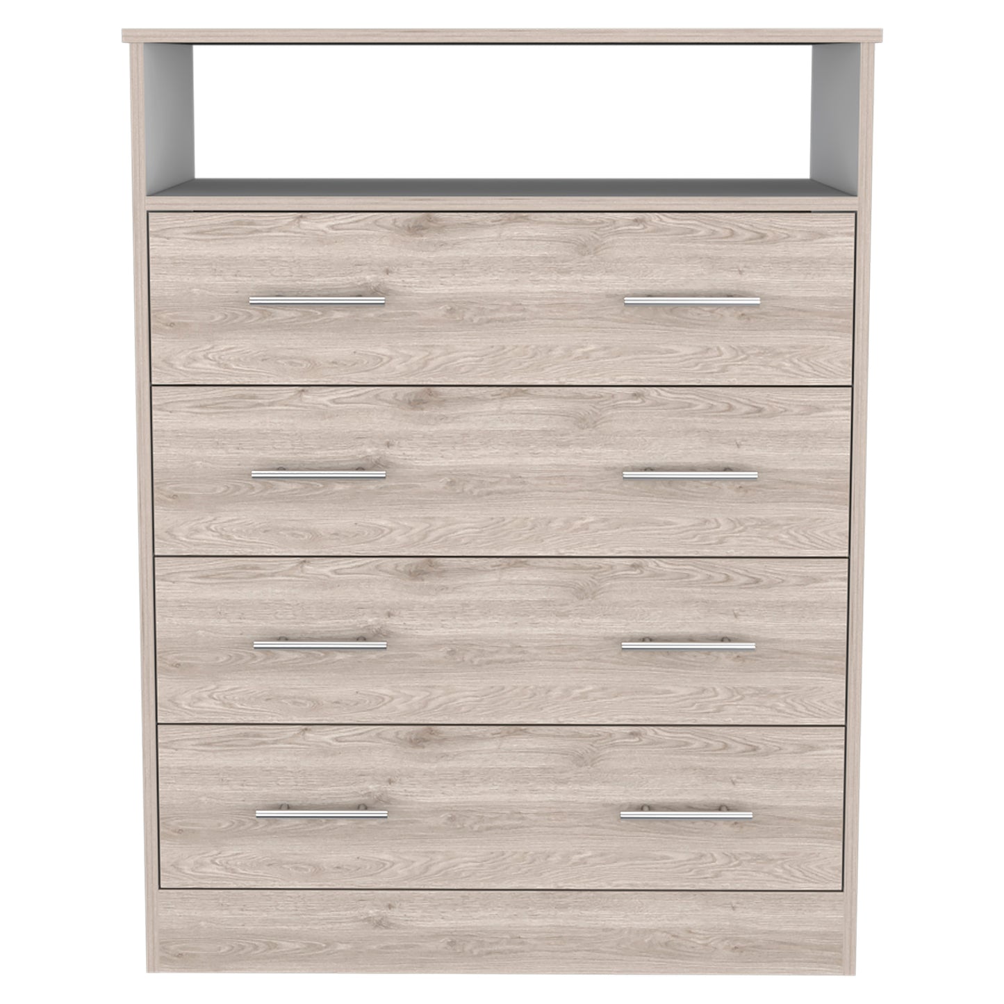 Dover 4-Drawer Rectangle Dresser Light Gray