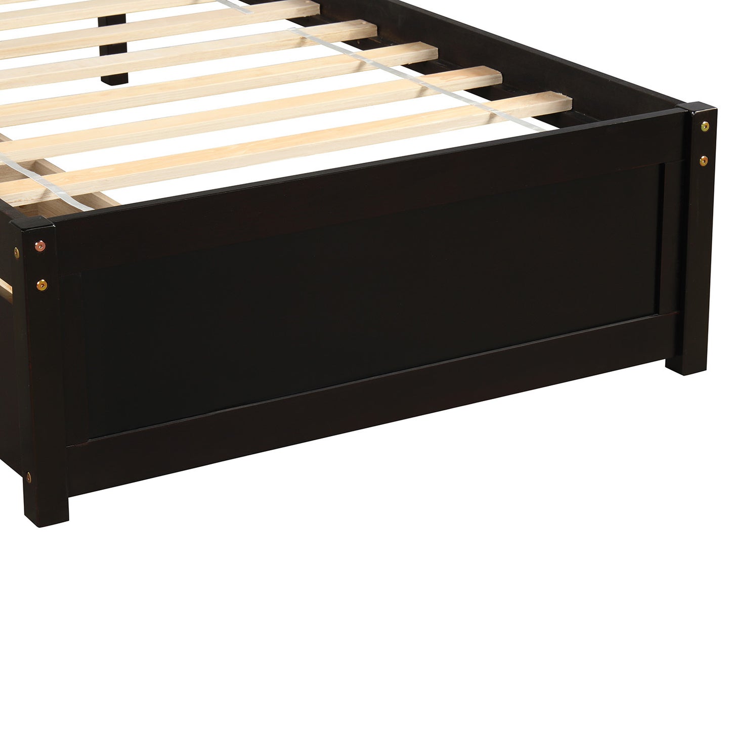 Twin Platform Storage Bed Espresso