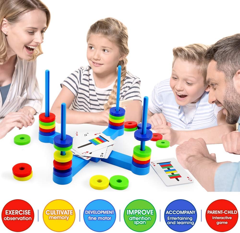 VATOS Board Magnetic Kids Game, Matching Game for Kids Age 3 4 5 6 7 8, Fun STEM Science Toy for Children Boys & Girls Gift