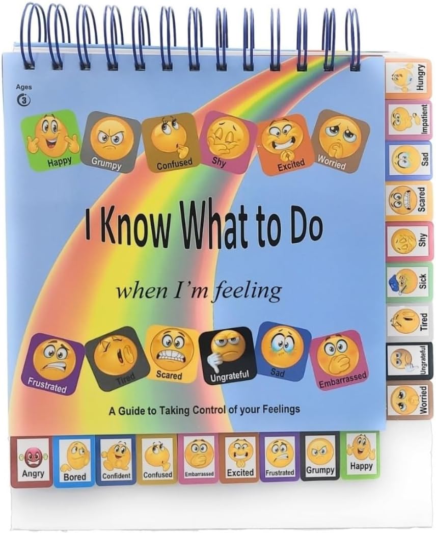 Thought-Spot I Know What to Do Feeling/Moods Flipbook: Different Moods/Emotions; Autism; ADHD; Helps Kids Identify Feelings and Make Positive Choices (Moods/Feelings Flipbook)