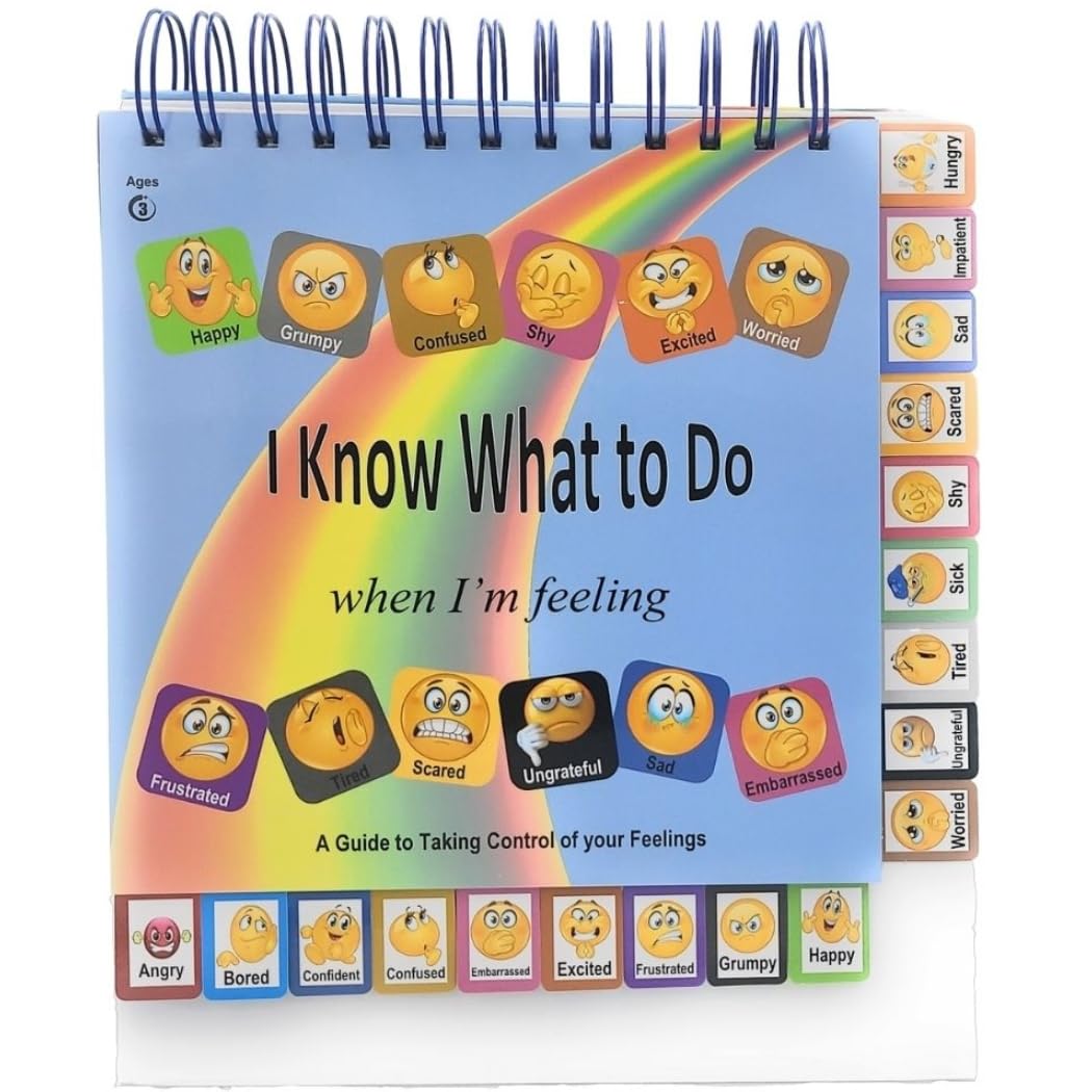 Thought-Spot I Know What to Do Feeling/Moods Flipbook: Different Moods/Emotions; Autism; ADHD; Helps Kids Identify Feelings and Make Positive Choices (Moods/Feelings Flipbook)