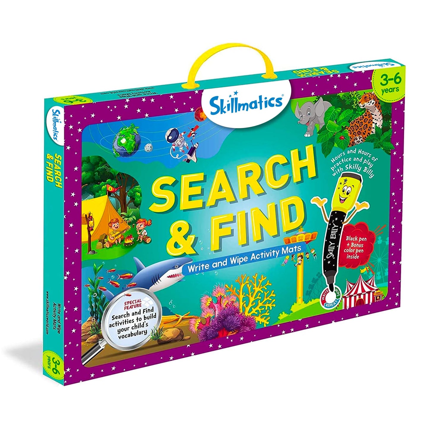 Skillmatics Preschool Learning Activity - Search and Find Educational Game, Perfect for Kids, Toddlers Who Love Toys, Art and Craft Activities, Gifts for Girls and Boys Ages 3, 4, 5, 6