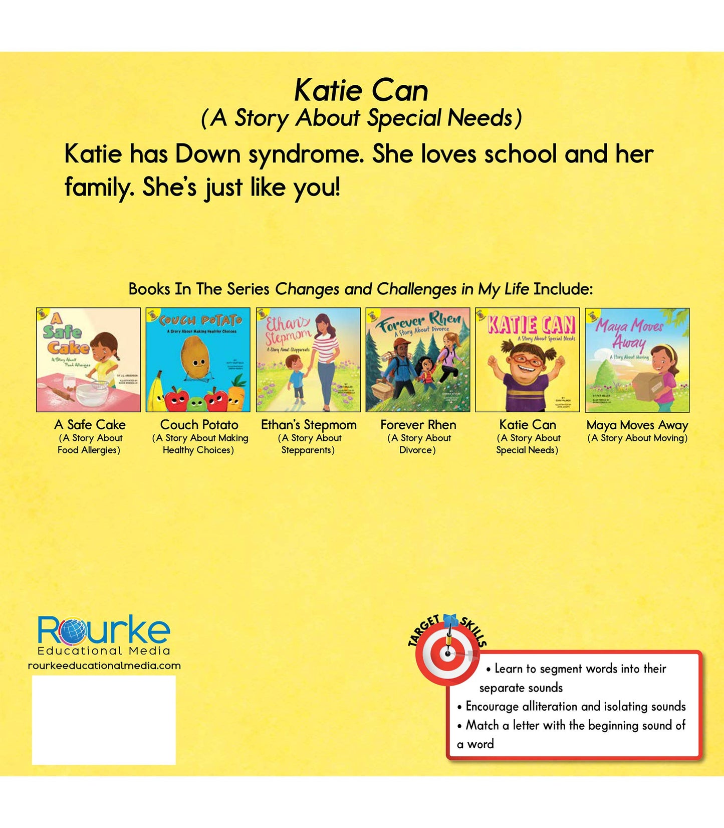 Rourke Educational Media Katie Can: A Story About Special Needs―Children's Book About Down Syndrome and Different Abilities, K-2 (24 pgs) Reader (Changes and Challenges In My Life)