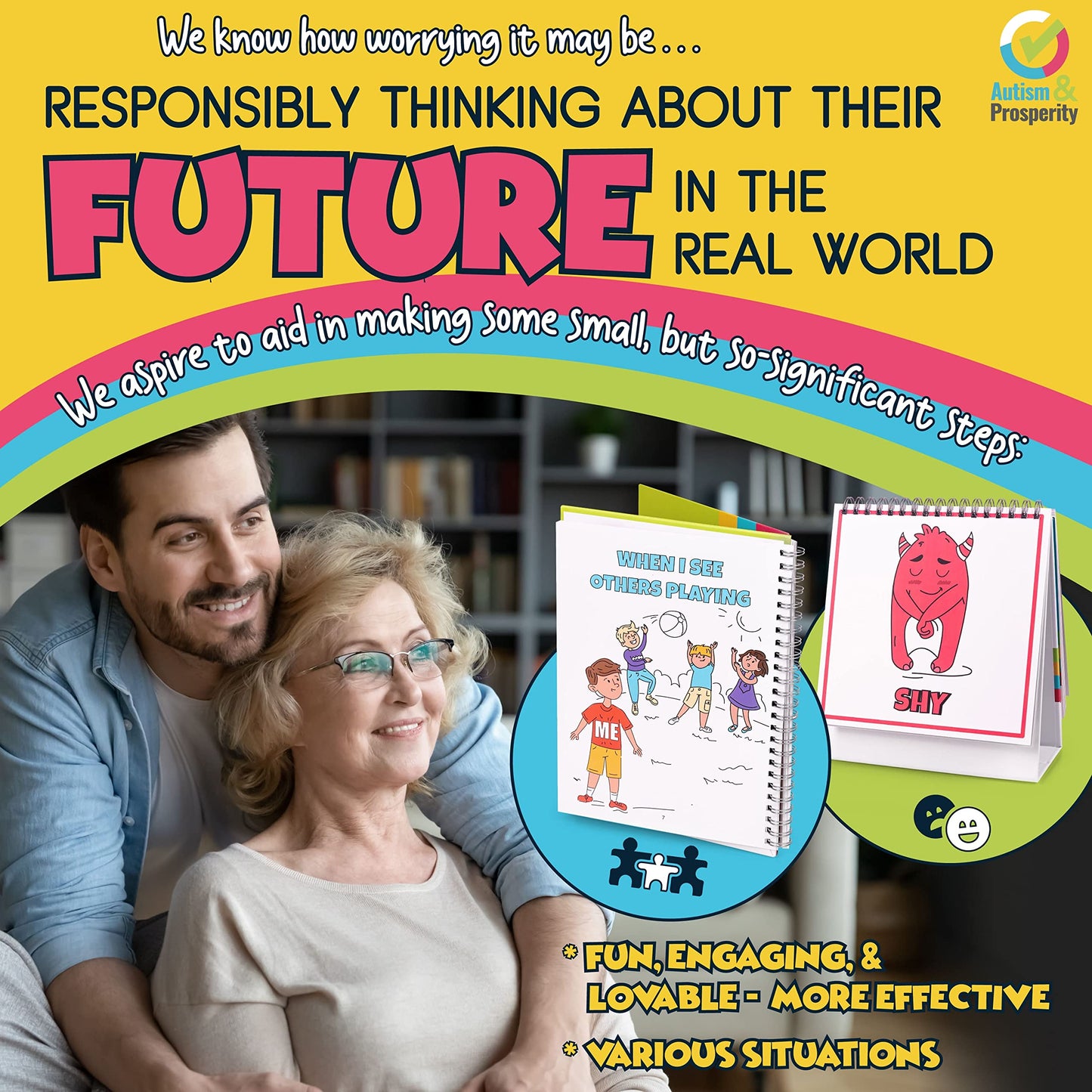 Autism & Prosperity Kids Emotions & Social Life Skills Autistic Children Set ASD Child Boys Girl Teen Learning Materials Toys Game Sensory Special Needs No 1-3 Toddlers Age Gifts 3 4 5-7 8-12 Products